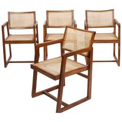 Pierre Jeanneret Set of Four Armchairs 12