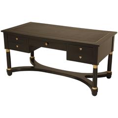 French Empire Style Ebonized Desk 9