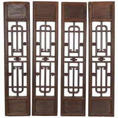 Set of Antique Chinese Window Screens