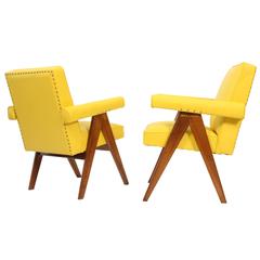 Pierre Jeanneret Set of Two "Senate-Committee" Chairs