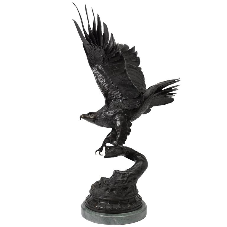 American Eagle Limited Edition Bronze Sculpture by Max Turner For Sale at 1stdibs