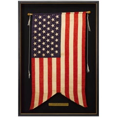 45-Star "Swallowtail" Guidon American Flag, Circa 1896-1908