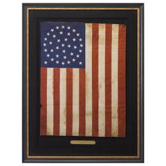 38-Star "Medallion Pattern" American Centennial Parade Flag, circa 1876