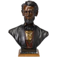 Abraham Lincoln Bronze Bust “Immortal Conscience” by James Nance, circa 1994