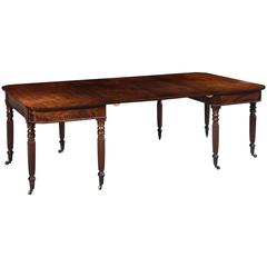 Late George III Regency Period Mahogany Extending Dining Table