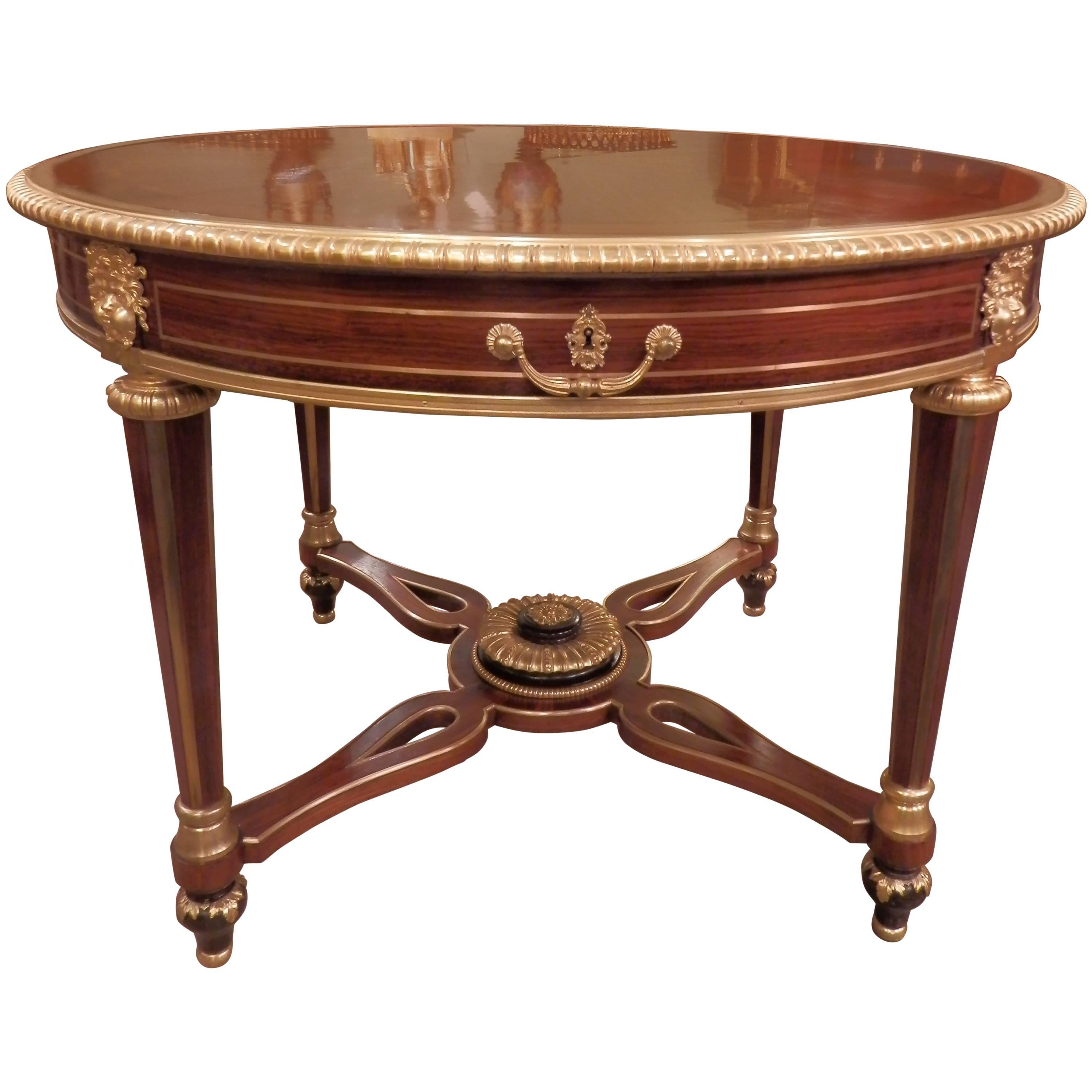 19th Century Fine Signed G. Durand French Louis XVI Center Table