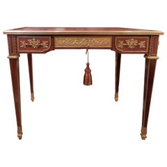 19th Century French Signed  P. Sormani French Louis XVI Writing Desk