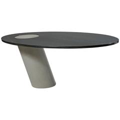 "Eccentrico" Marble and Pietra Serena Table by Angelo Mangiarotti 3