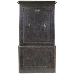 French Industrial Cast Iron Safe, circa 1920