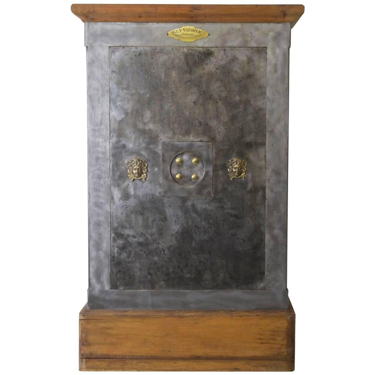 French Industrial Cast Iron Safe, circa 1930