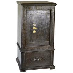 French Industrial Cast Iron Safe, circa 1920