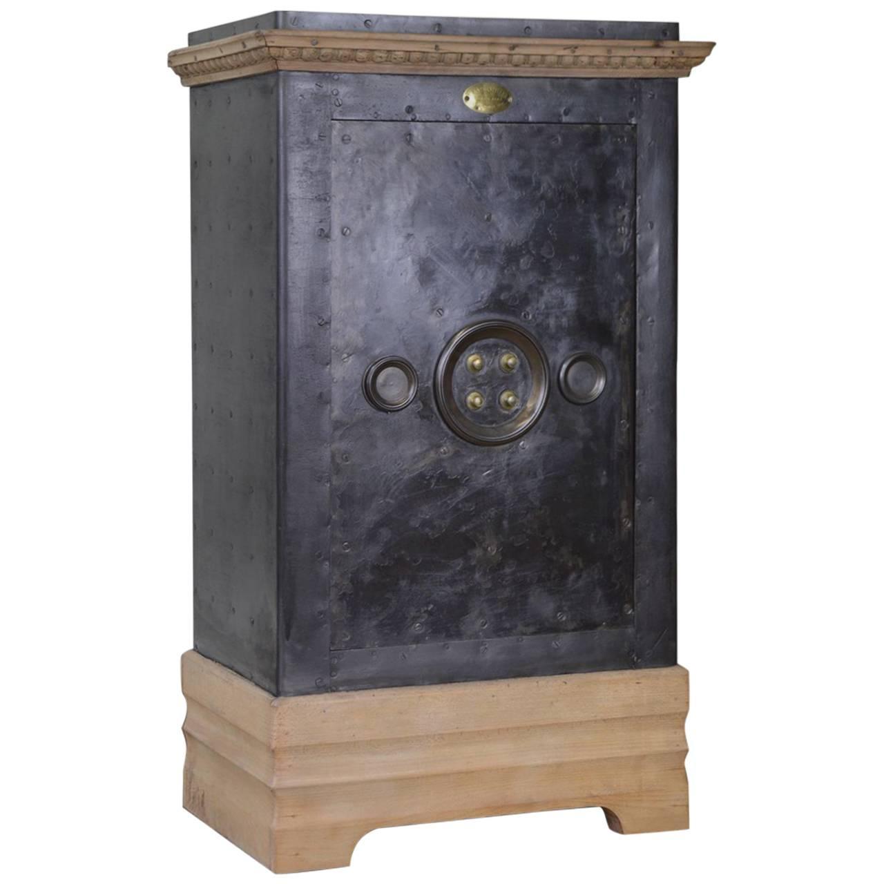 French Antique Cast Iron Safe, circa 1900 at 1stdibs