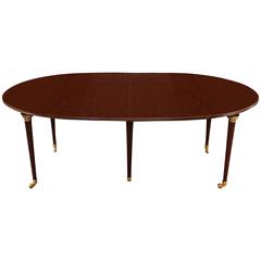Mahogany Banquet Table in the Manner of Jansen