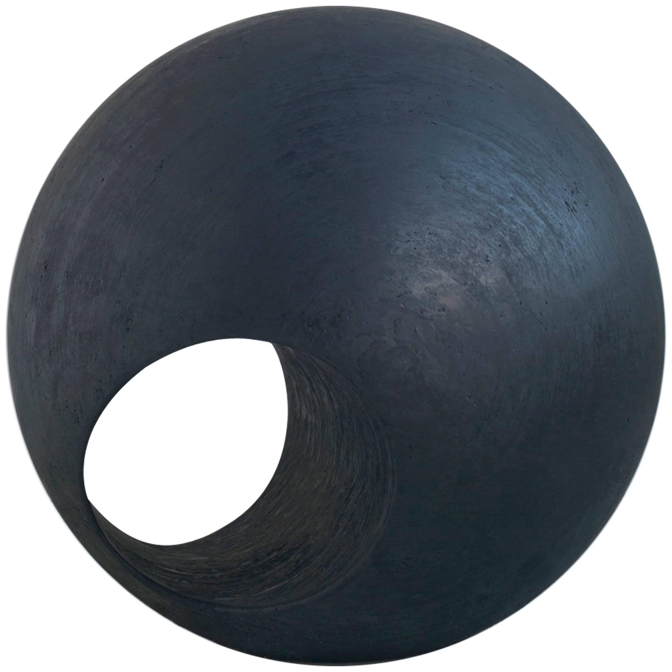 24" R Sculptural Wood Sphere by May Furniture