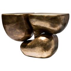 Italian Tres Brass Accent Table by Mauro Mori