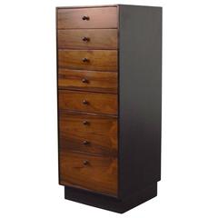 Eight-Drawer Rosewood Jewelry Cabinet by Harvey Probber