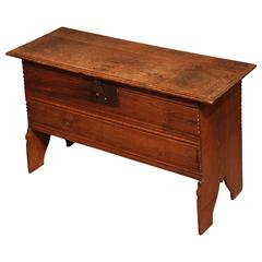 Charming Little Late 17th Century Oak Coffer, circa 1680
