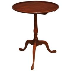 George III Mahogany Tilting Lamp/Wine Table, circa 1780