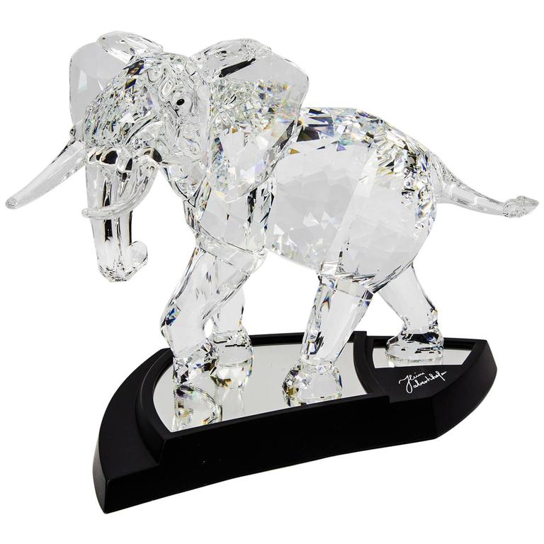 thomas kinkade elephant figurine with swarovski crystals