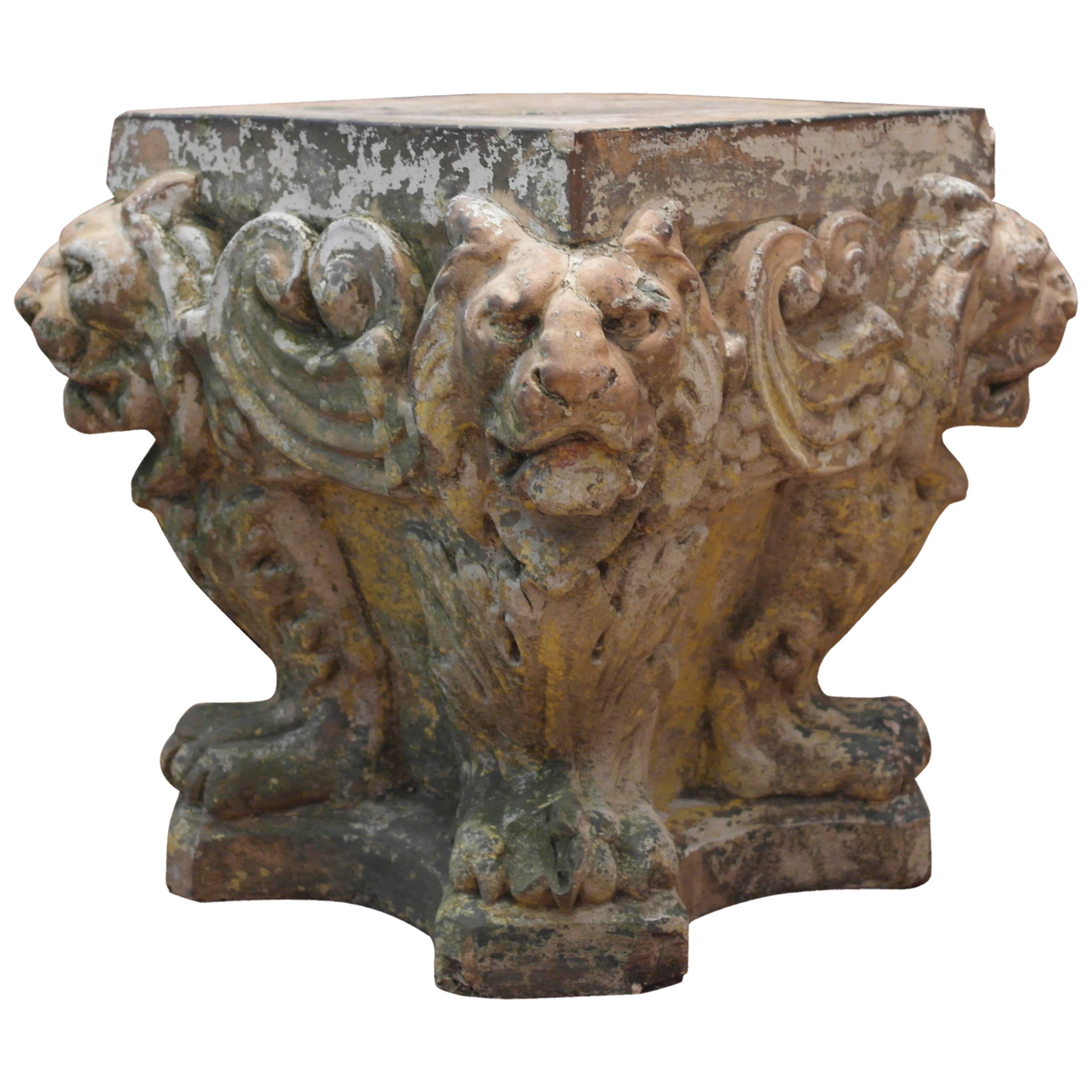 Rare Doulton Terracotta Plinth For Sale