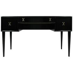 Vintage 1940s Lacquered Writing Desk by Paul Frankl