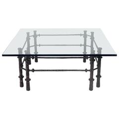 Sculptural Wrought Iron Coffee Table in the Manner of Diego Giacometti 12