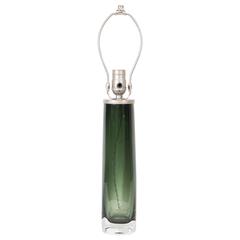 Carl Fagerlund Green Blown Glass Table Lamp for Orrefors 8