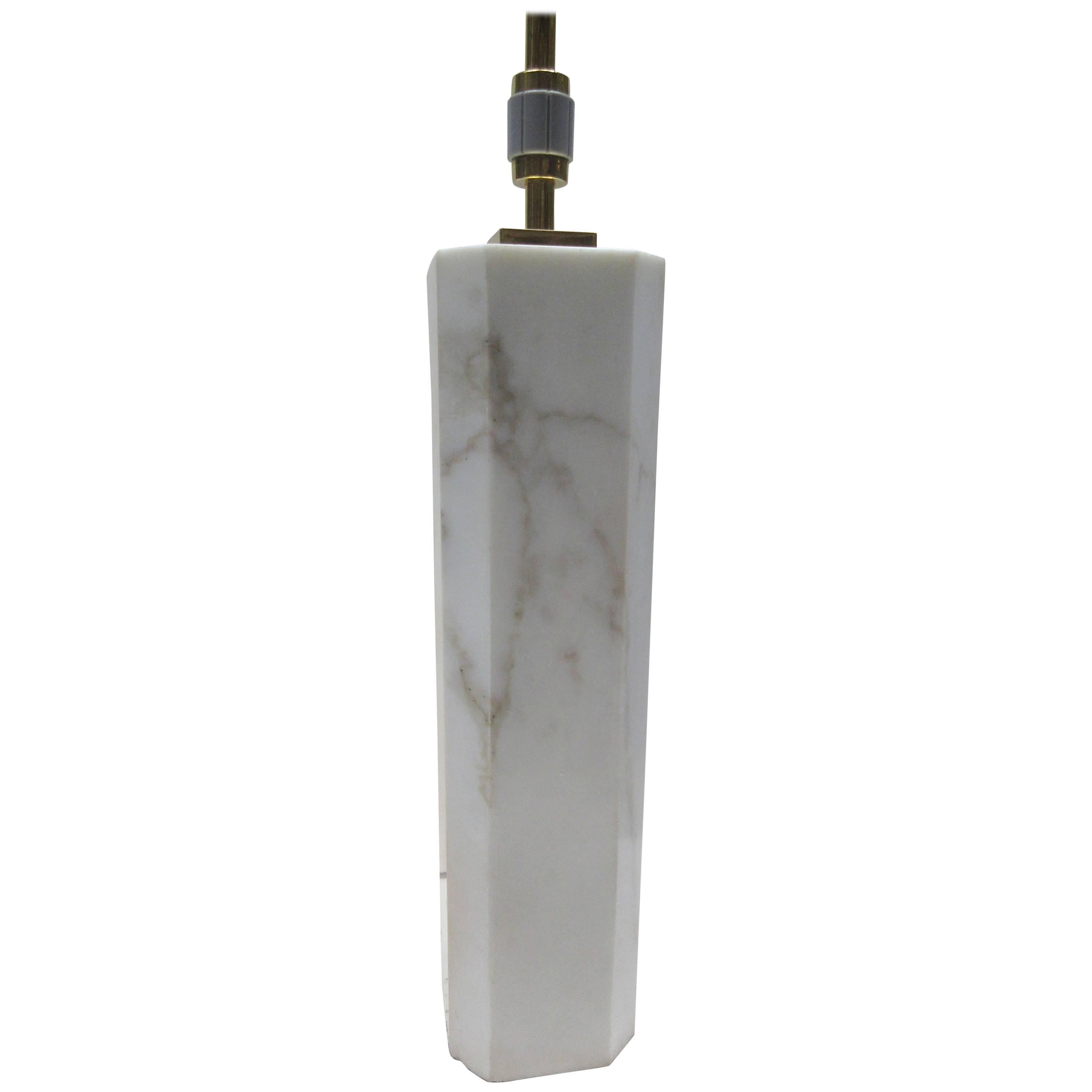 T.H. Robsjohn-Gibbings for Hansen Lighting Marble Table Lamp