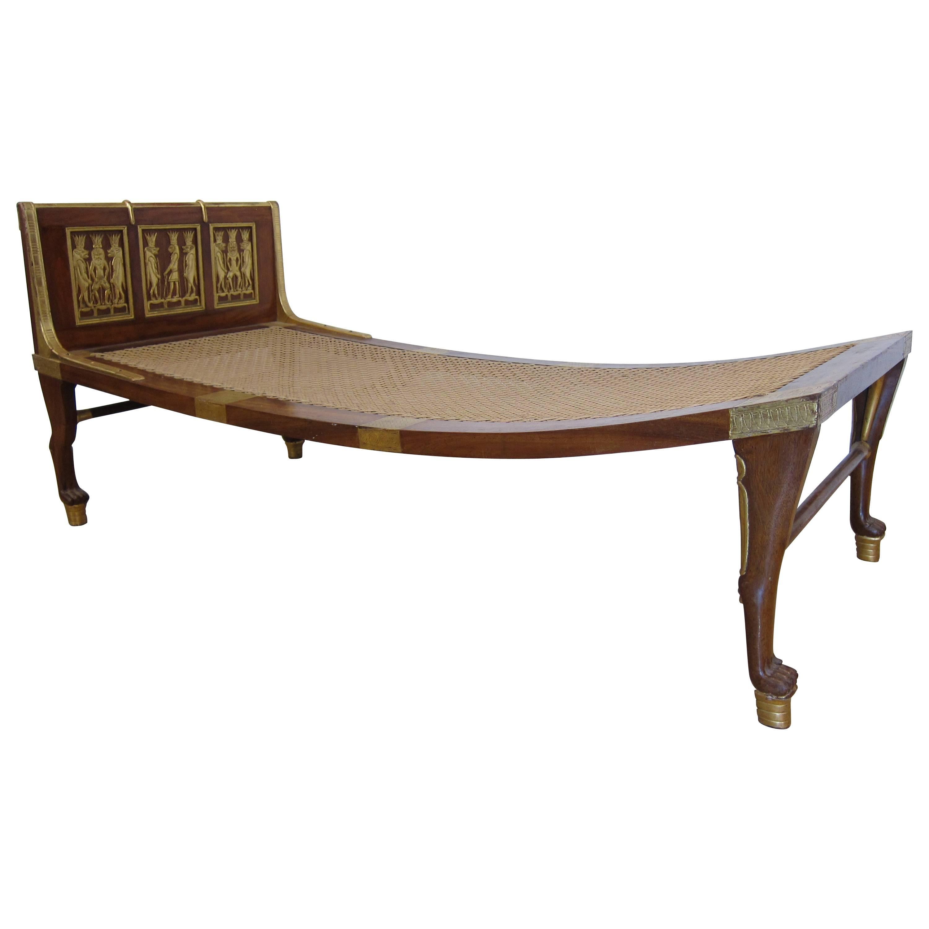 Chaise Longue Egyptian Revival Style
