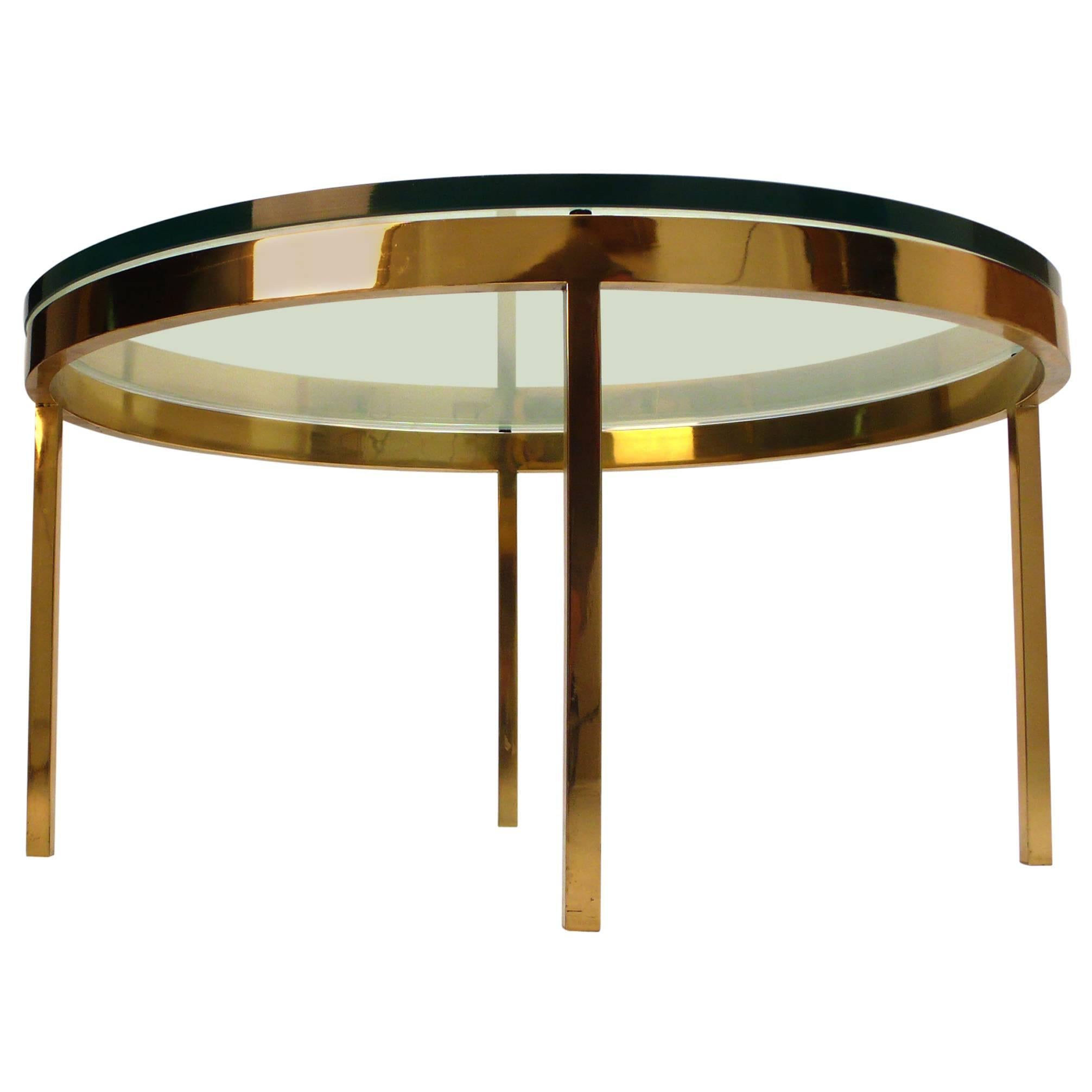 Nicos Zographos Solid Brass Coffee Table