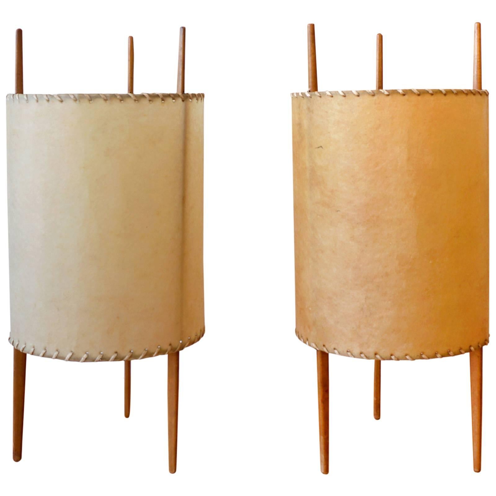 Isamu Noguchi "Number 9" Cylinder Lamps