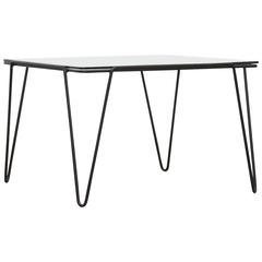 A. Bueno de Mesquita for Spurs Glass and Metal Side Table