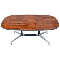 Eames Lozenge Shaped Aluminum Group Conference/Dining Table for Herman Miller