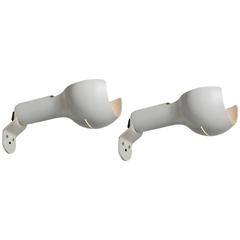 Rare Set of Two "Flash" Wall Lamps by Joe Colombo for O-Luce 7