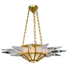 Rock Crystal Sunshine Chandelier by Alexandre Vossion