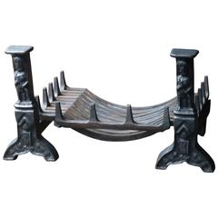 19th Century French Fireplace Grate, Fire Grate