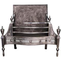 Antique Polished Steel Fire Grate