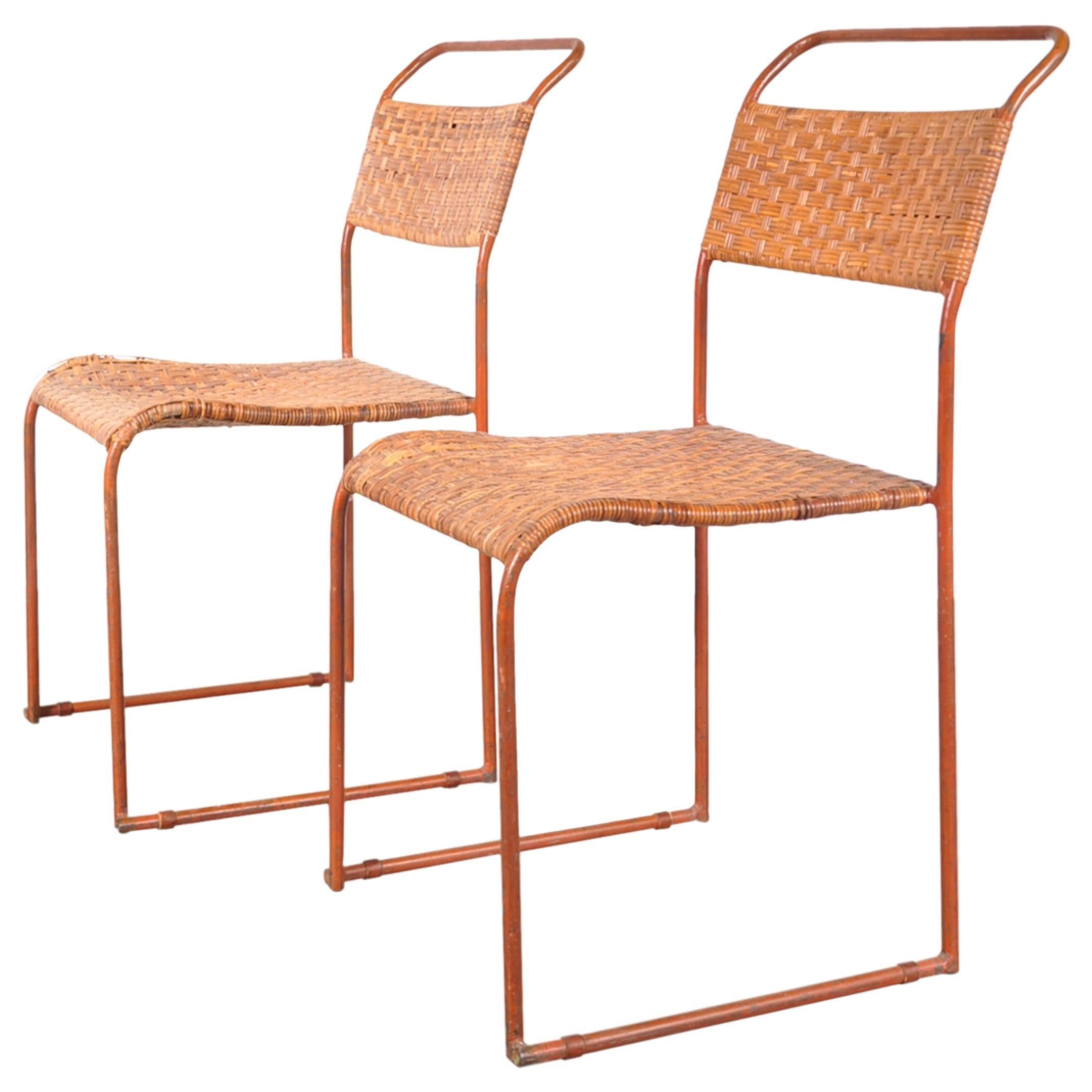 Set of Two Bauhaus Prototype Dining Chairs, circa 1930