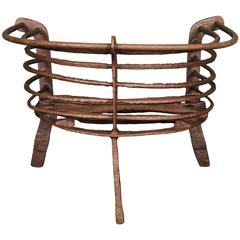 Antique Late 17th Century Fire Basket