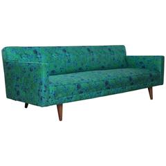 Original Dunbar Sofa by Edward Wormley in Jack Lenor Larsen Silk Fabric