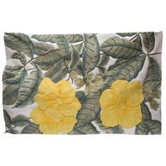 Handmade Tropical Themed Sculpted Wool Rug, Hollywood Regency, 1960s, USA 12