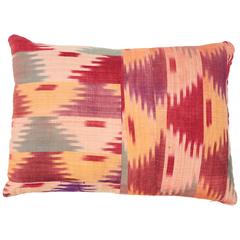 Antique Silk Ikat Pillow