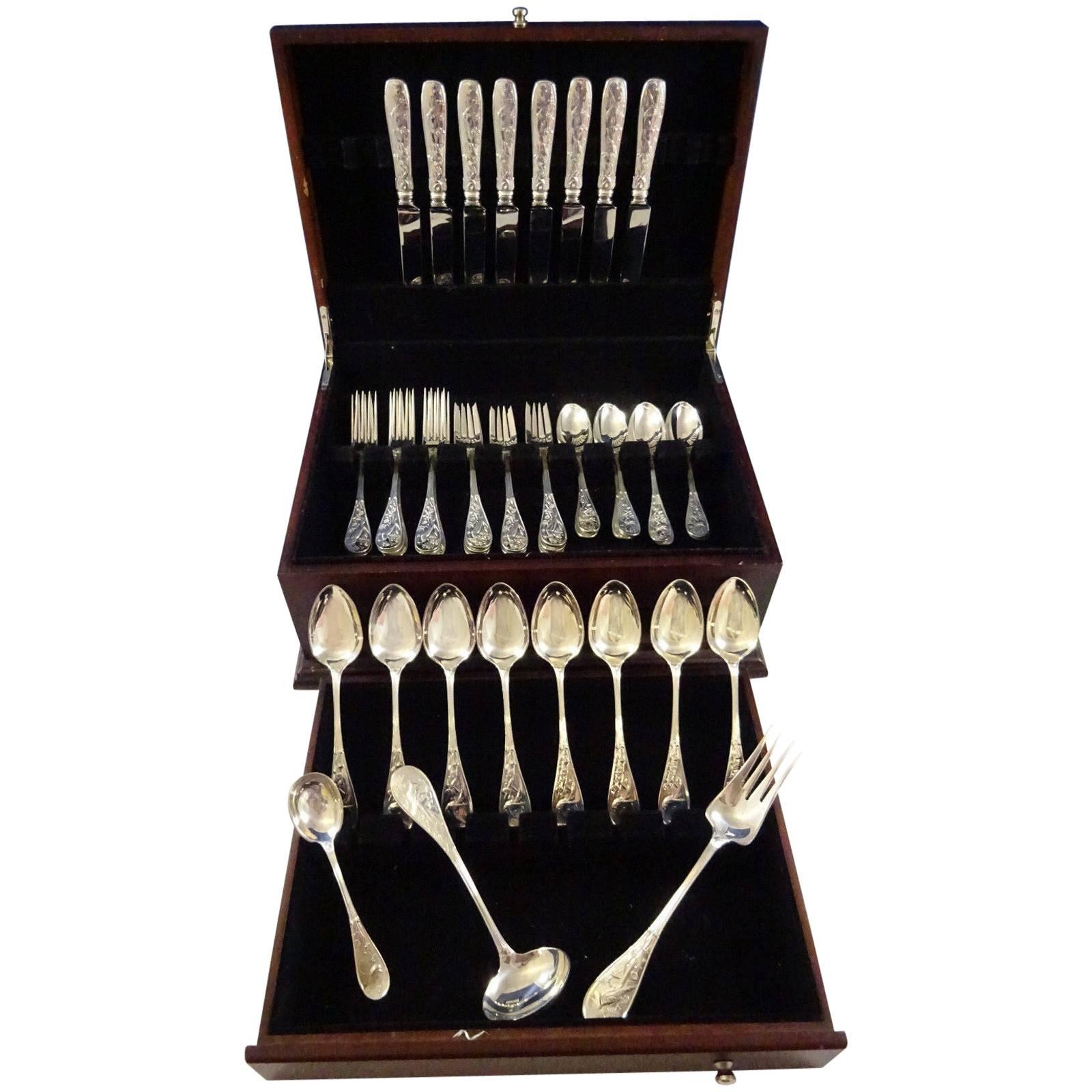 Audubon by Tiffany & Co. Sterling Silver Flatware Set Service 43 Pieces