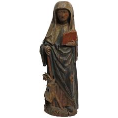 Large 18th Century Northern European Saint Statue 2