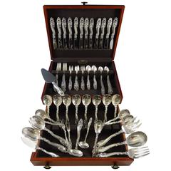 Decor by Gorham Sterling Silver Flatware Set for 12 Service of 84 Pieces