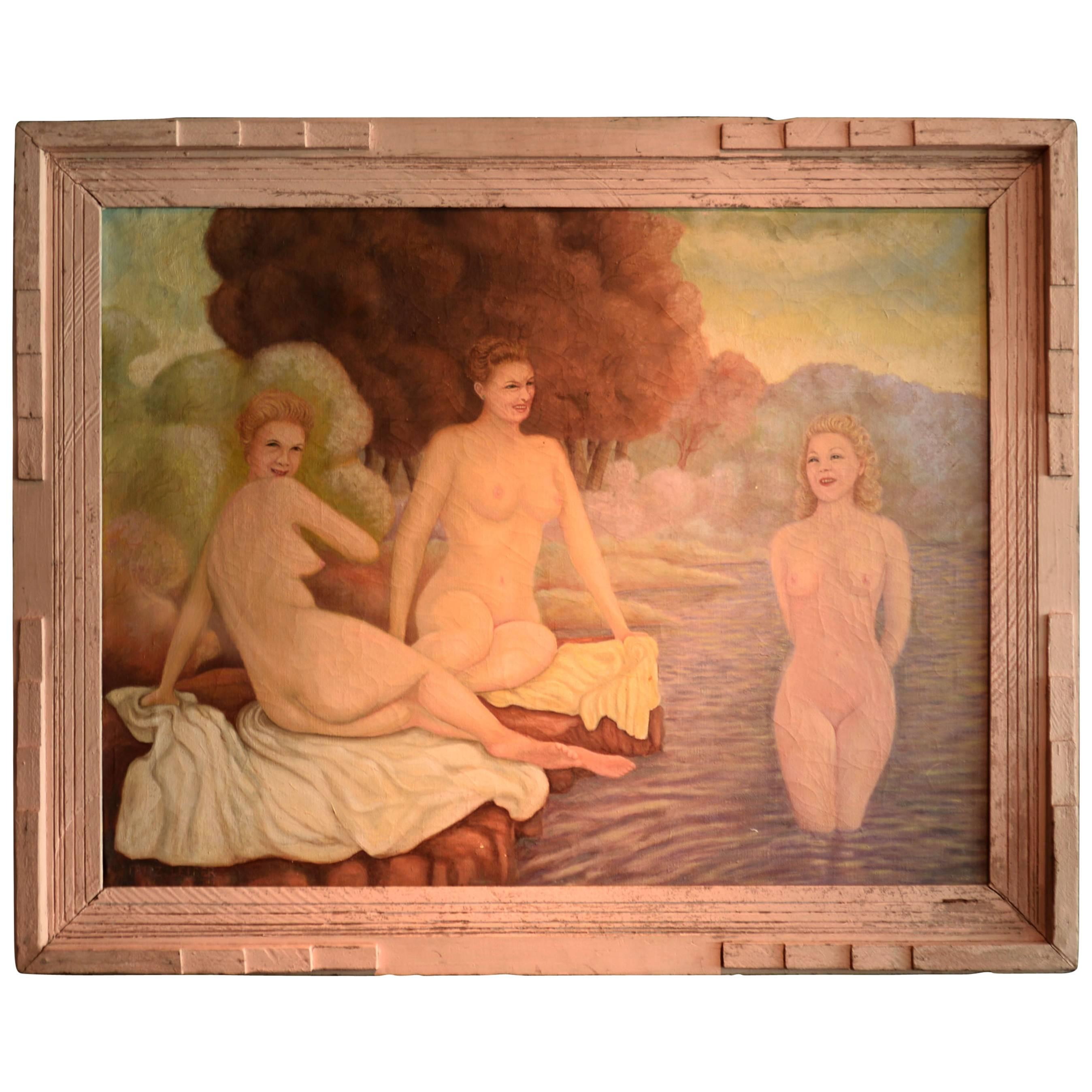 Bathing Beauties, Canvas Painting