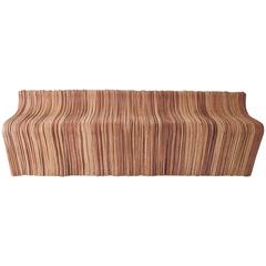 Brazilian "Kraft" Bench in Recycled Cardboard by Domingos Tótora 1