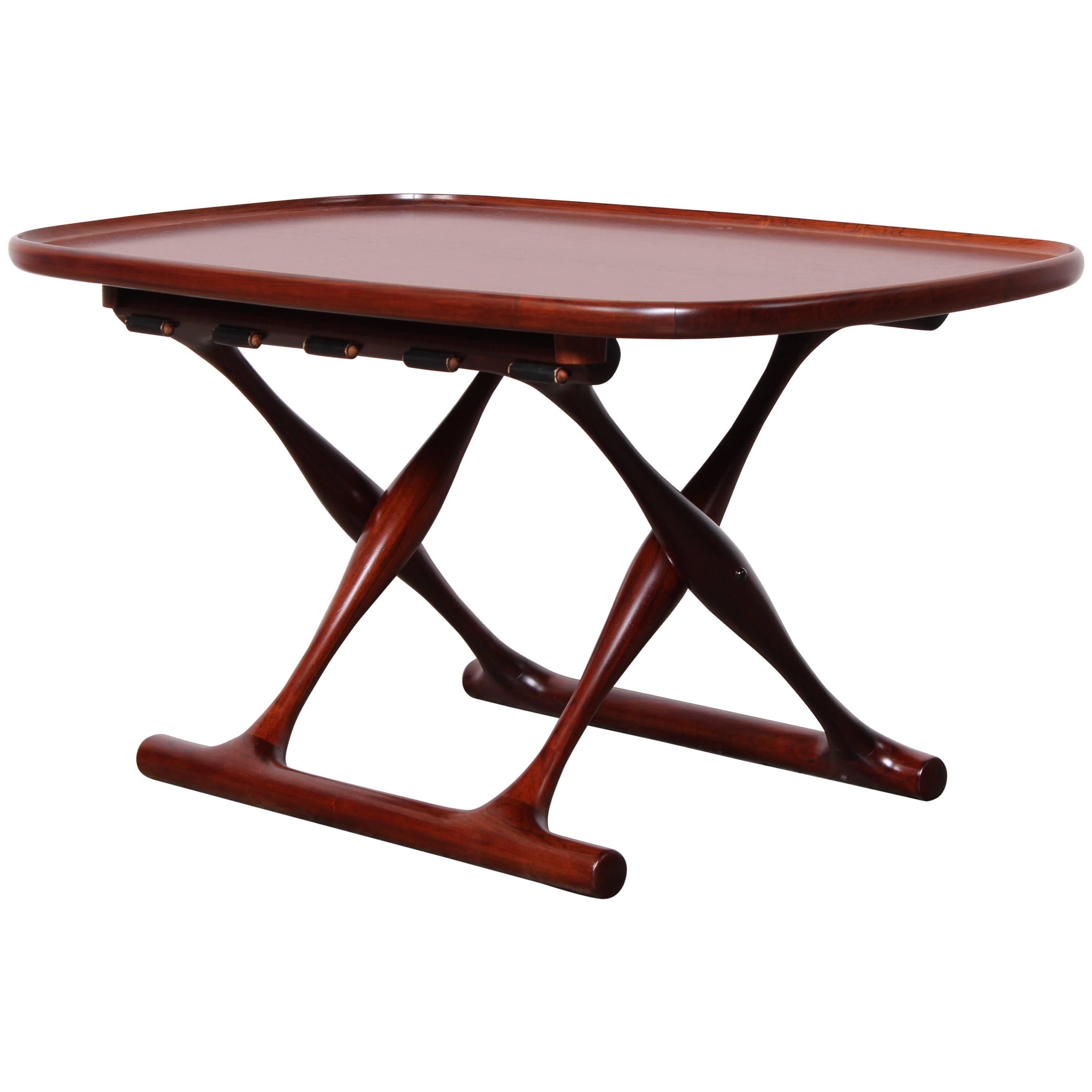 Poul Hundevad Rosewood Guldhoj Stool / Table
