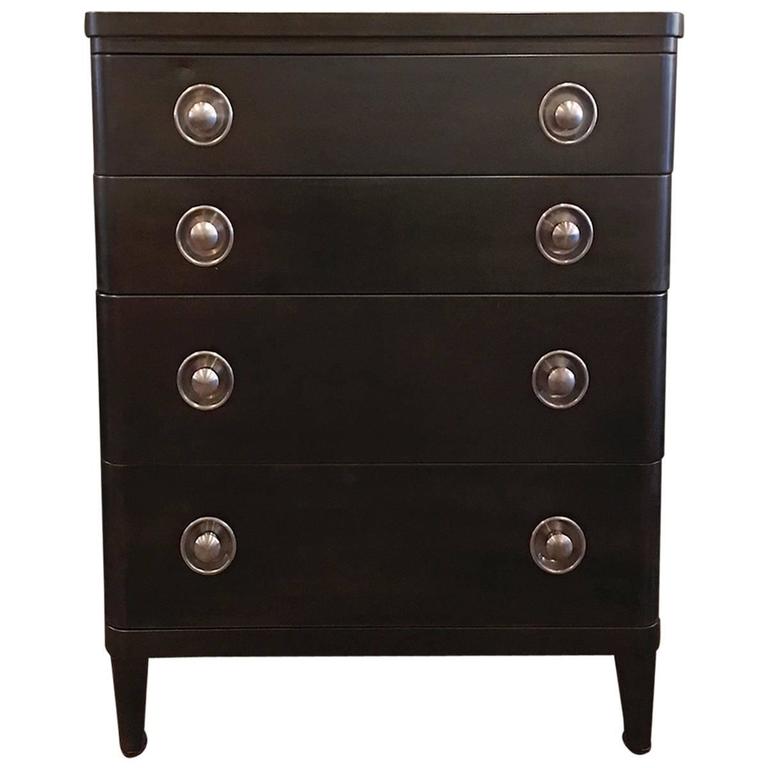 simmons metal highboy dresser Simmons 4 Drawer Enameled Metal Dresser Fully Restored, Circa 1930's - 1940's