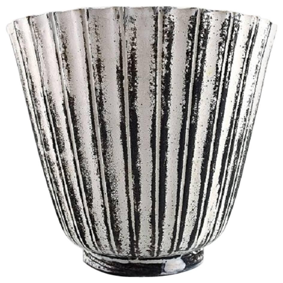 Rare Kähler, Denmark, Glazed Earthenware Vase, 1930s, by Svend Hammershøi